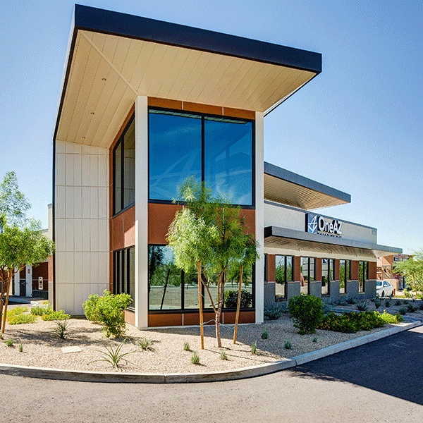 OneAZ Credit Union Happy Valley branch - side view