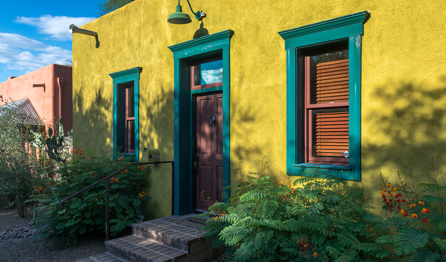 Photo of a yellow house in Casas Adobes, Arizona