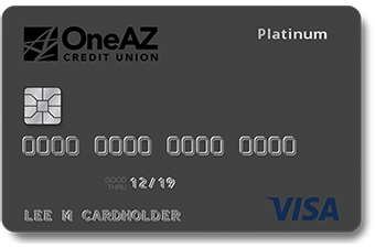 Image of OneAZ Visa Platinum credit card