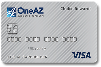 Image of OneAZ Credit Union Visa Choice Rewards credit card
