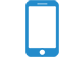 blue mobile phone icon