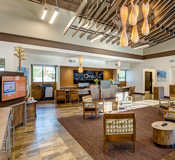 OneAZ Credit Union Oro Valley branch - interior 1