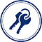 blue keys icon