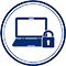blue secure icon