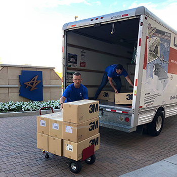 OneAZ Credit Union donates 40,000 N95 respirator masks to Banner Desert Medical Center ICU unit designated to receive COVID-19 patients