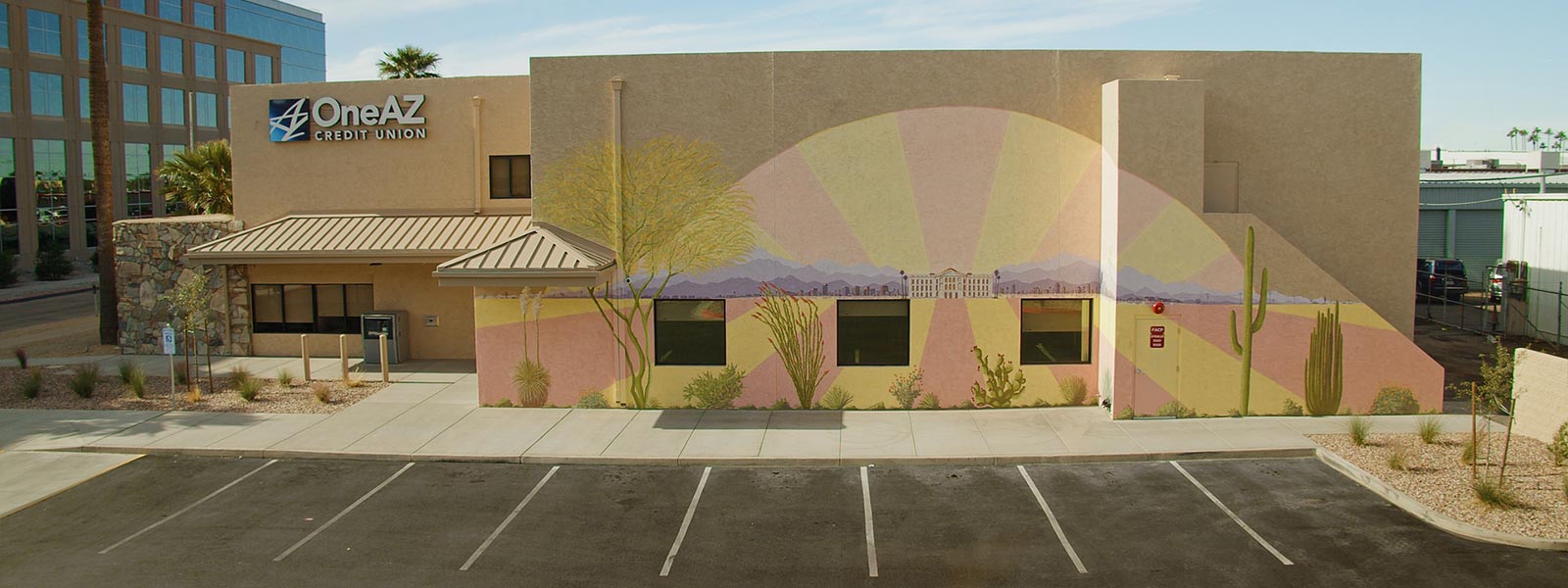 Phoenix Monroe St branch mural by Laura Spalding Best