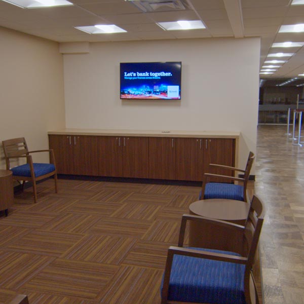 OneAZ Credit Union Phoenix Monroe St branch - interior 2