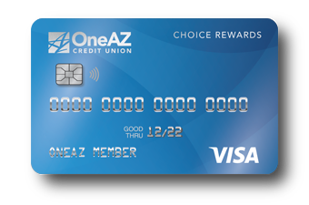 VISA Choice Rewards credit card from OneAZ Credit Union