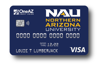 VISA NAU Affinity credit card from OneAZ Credit Union