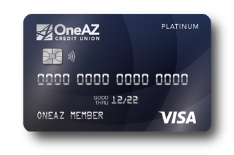 VISA Platinum credit card from OneAZ Credit Union