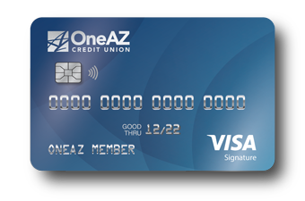 VISA Signature credit card from OneAZ Credit Union