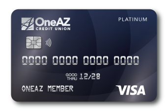 Visa Platinum credit card from OneAZ Credit Union
