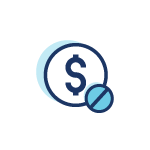 No balance transfer fees icon