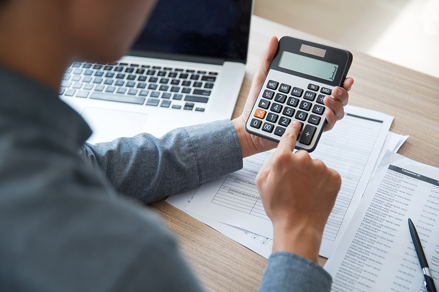 working with calculator