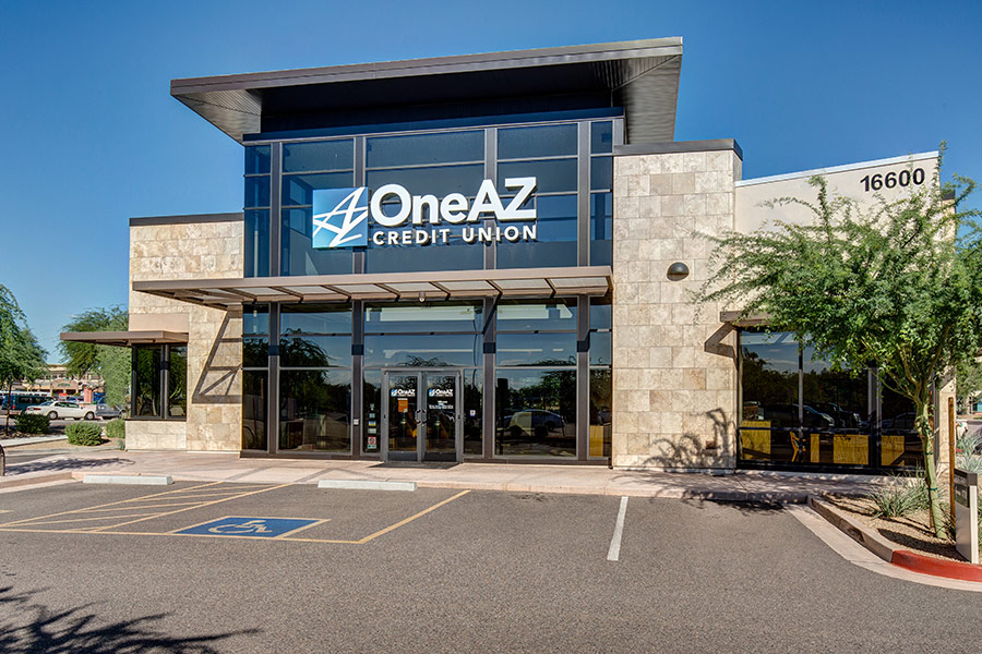 Scottsdale Kierland OneAZ Credit Union branch. Learn the difference between a credit union and bank.