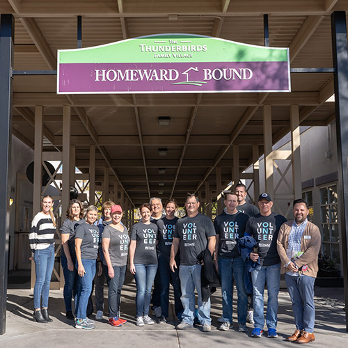 OneAZ volunteering at Homeward Bound