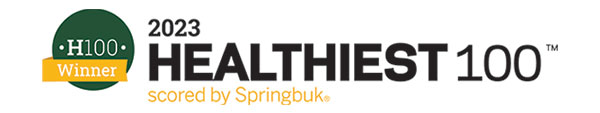 2021 Healthiest 100 Employers - H100 Winner | scored by Springbuk