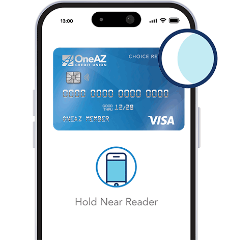 digital wallet on the OneAZ Mobile Banking app