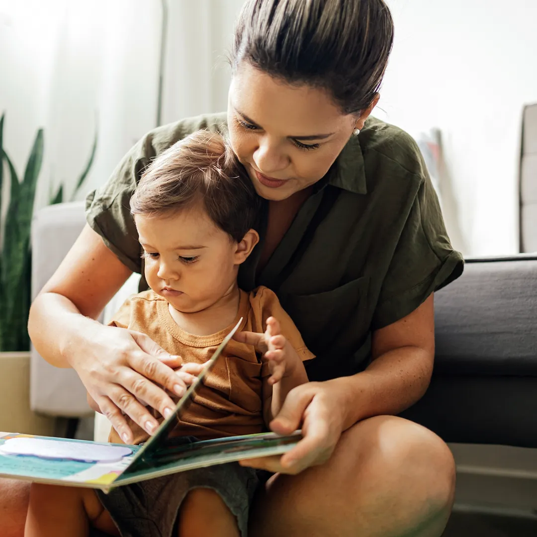 Mother Studying With Kid 1080X0180